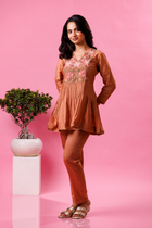 Stylish designer kurta pant set festive season