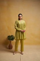 Lime kurta co-ord set for women