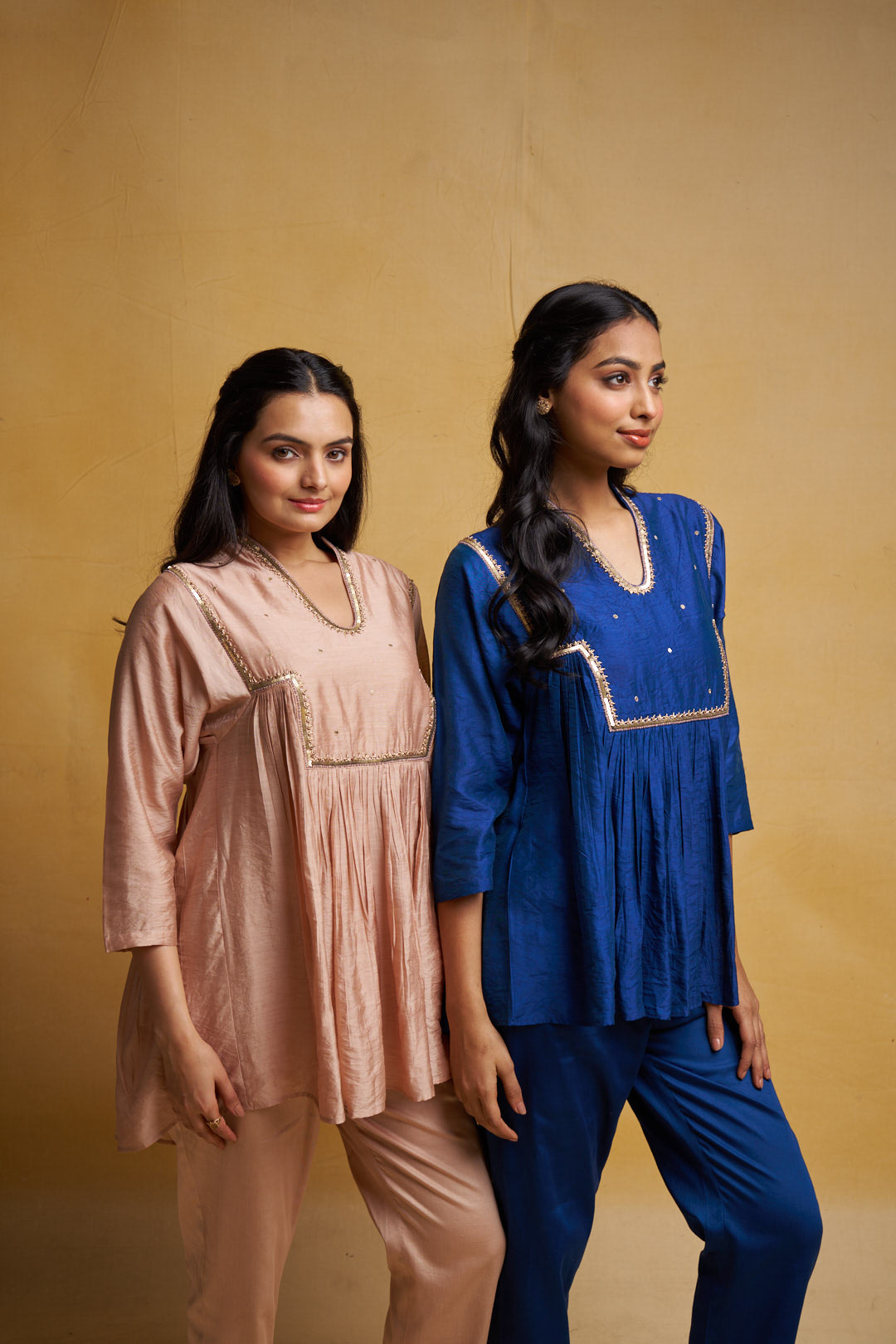 Cobalt Blue Sequins Set