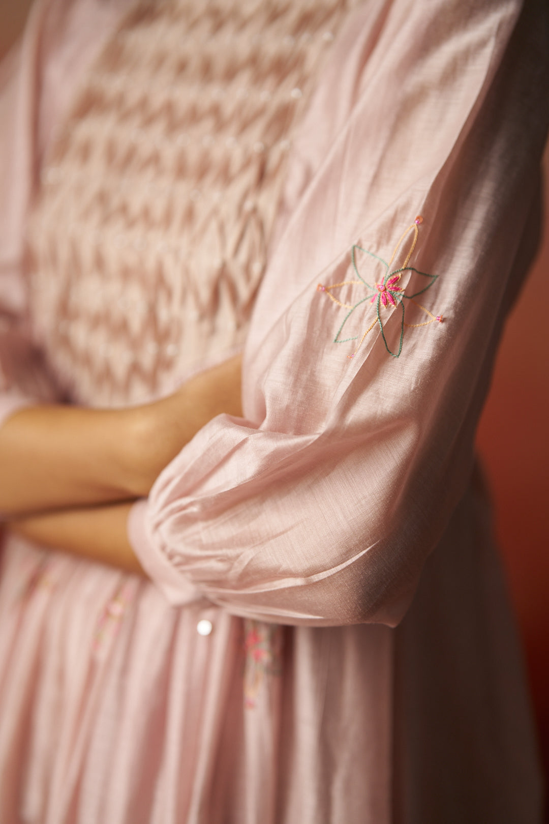 MAUVE TIERED DRESS