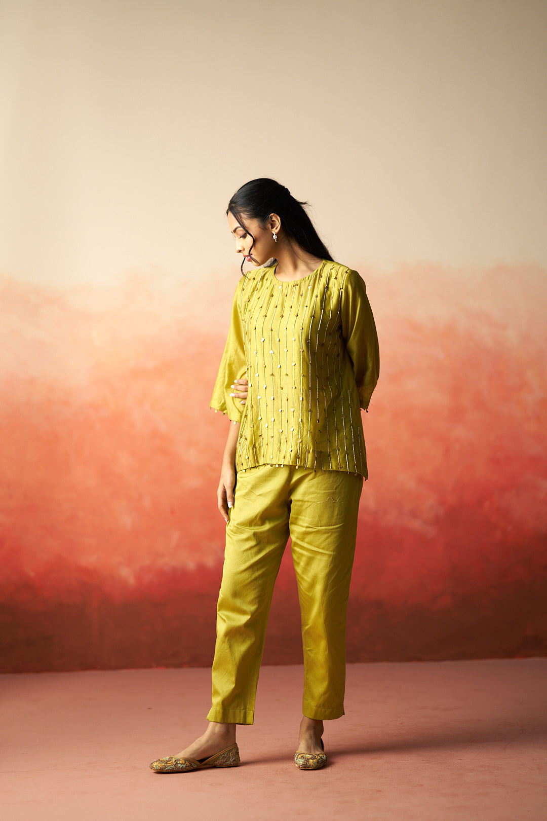 Green co-ord set for women