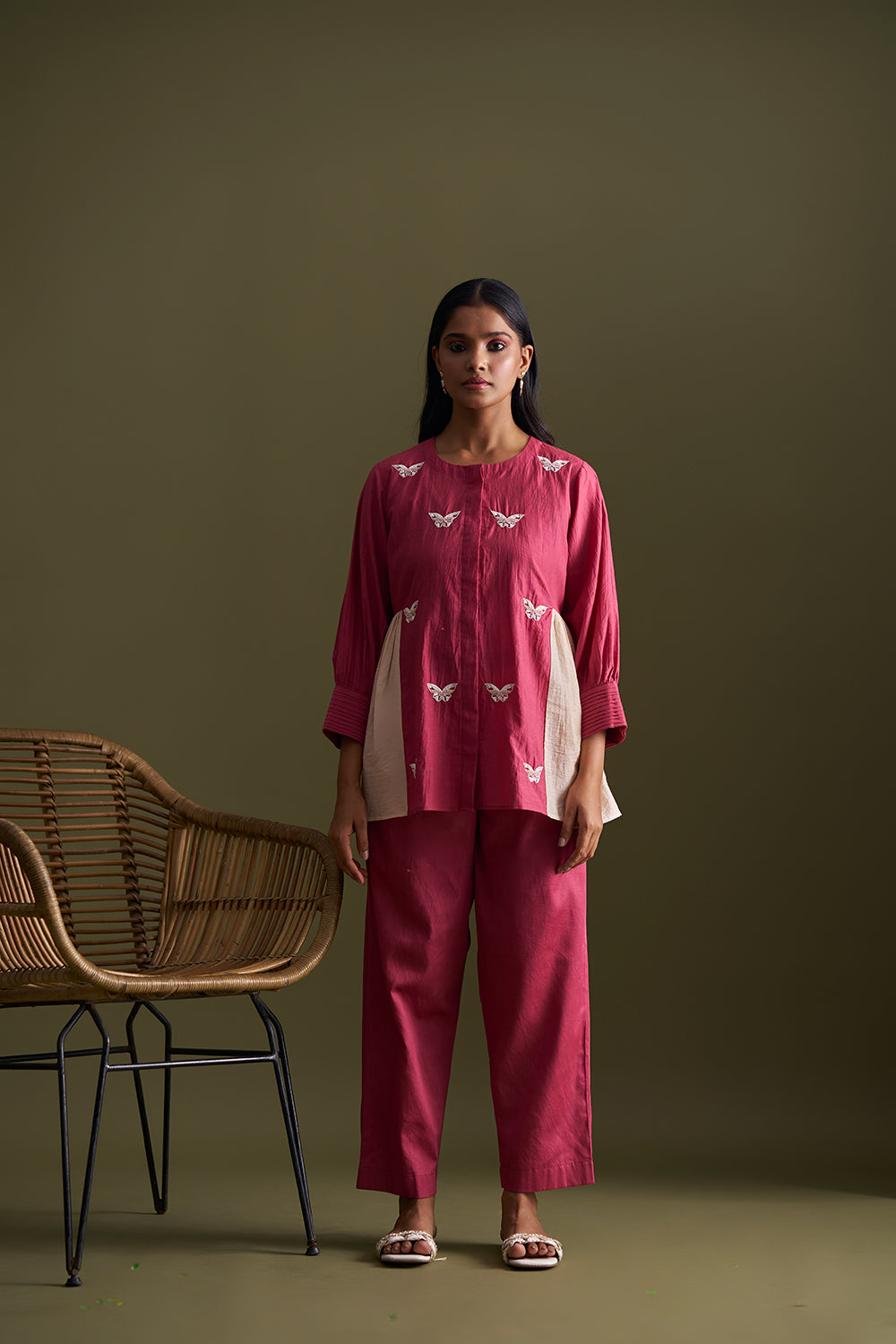 Ruby Pink Co-ord Set for Women
