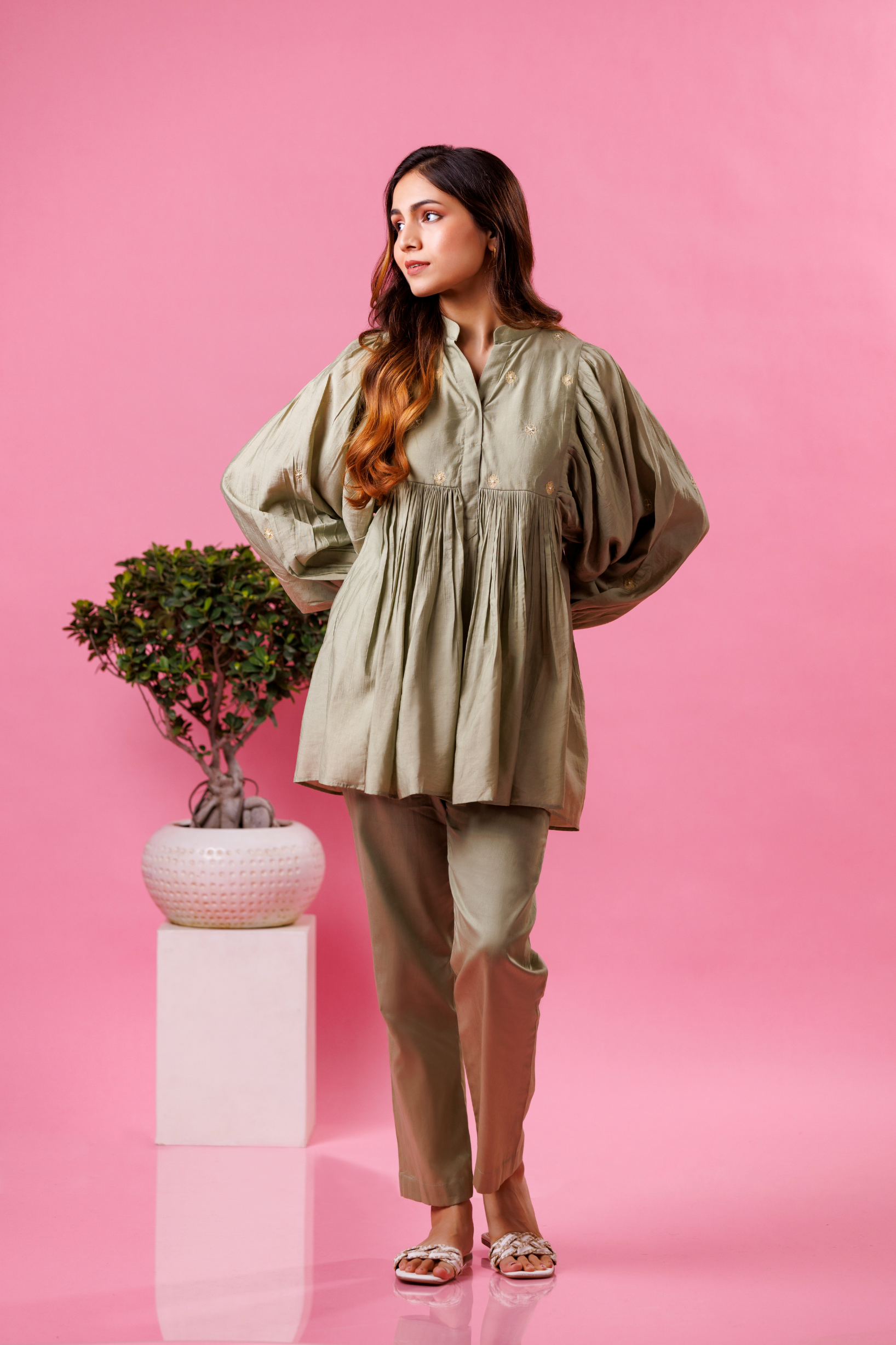 Neer set pastel green co-ord sets women
