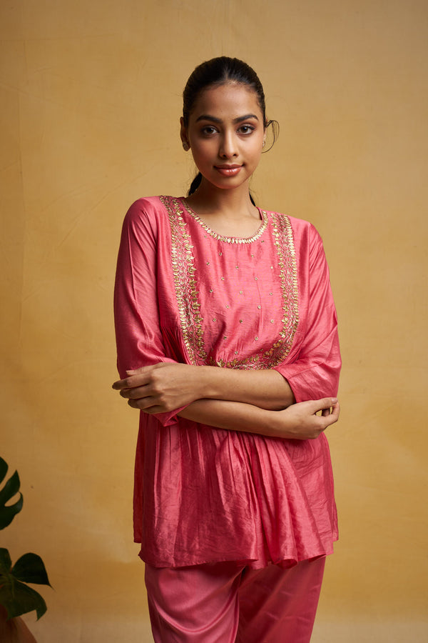 Coral Pink Lotus Set