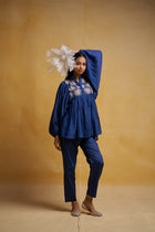 Midnight Blue Women’s traditional co-ord set