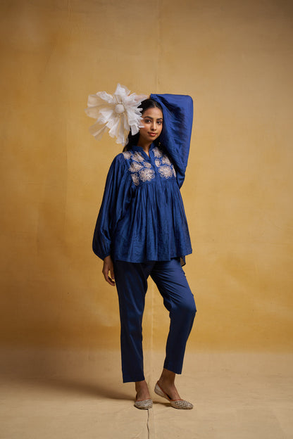 Midnight Blue Women’s traditional co-ord set