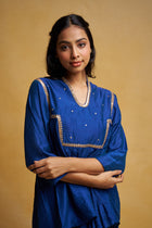 Blue Women’s traditional co-ord set