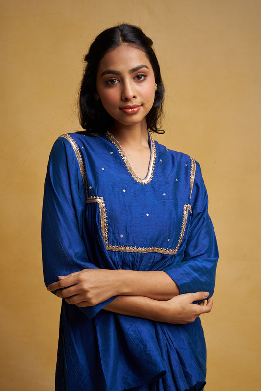 Blue Women’s traditional co-ord set