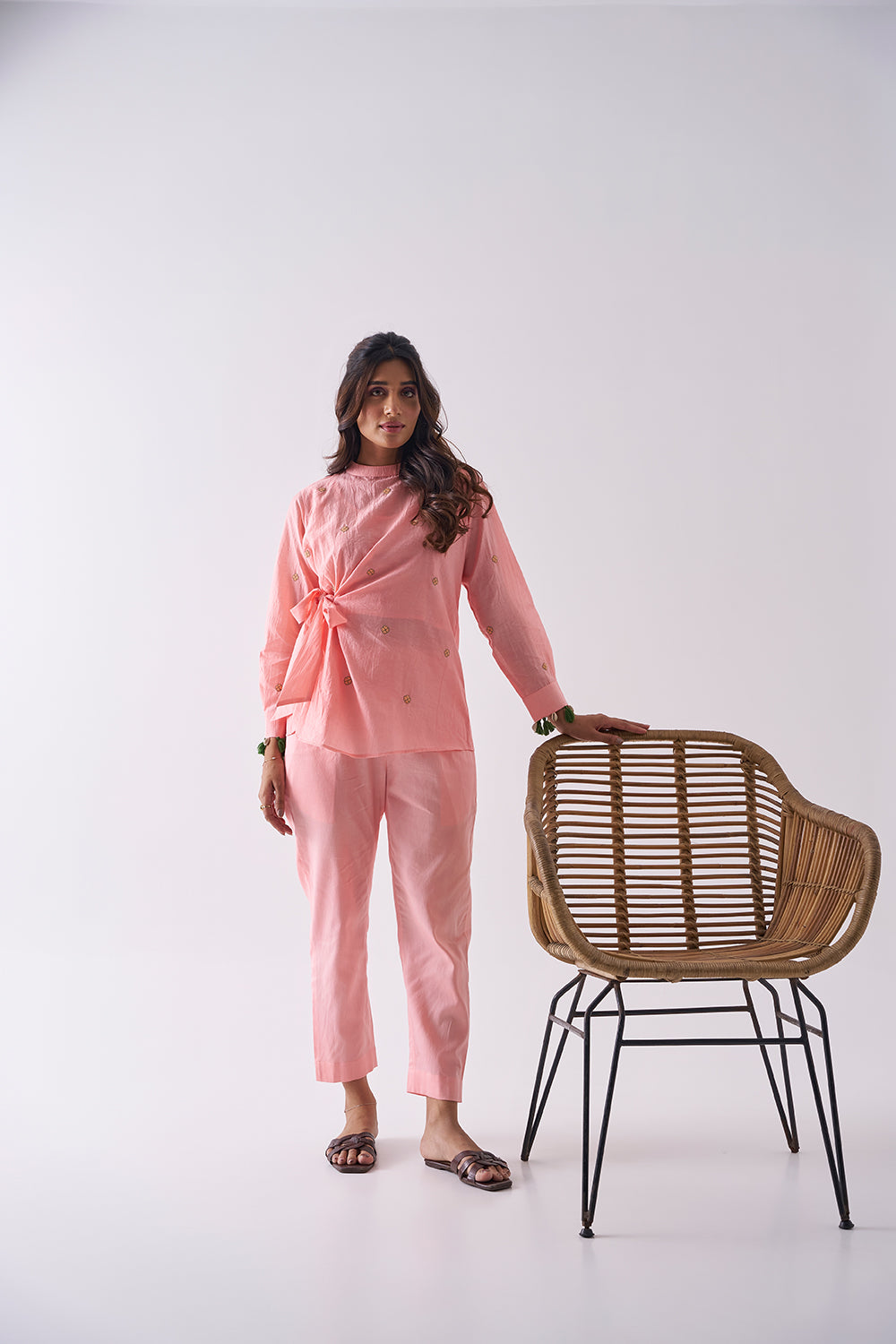 Blush Graceful Ethnic Co-ord Set for Women