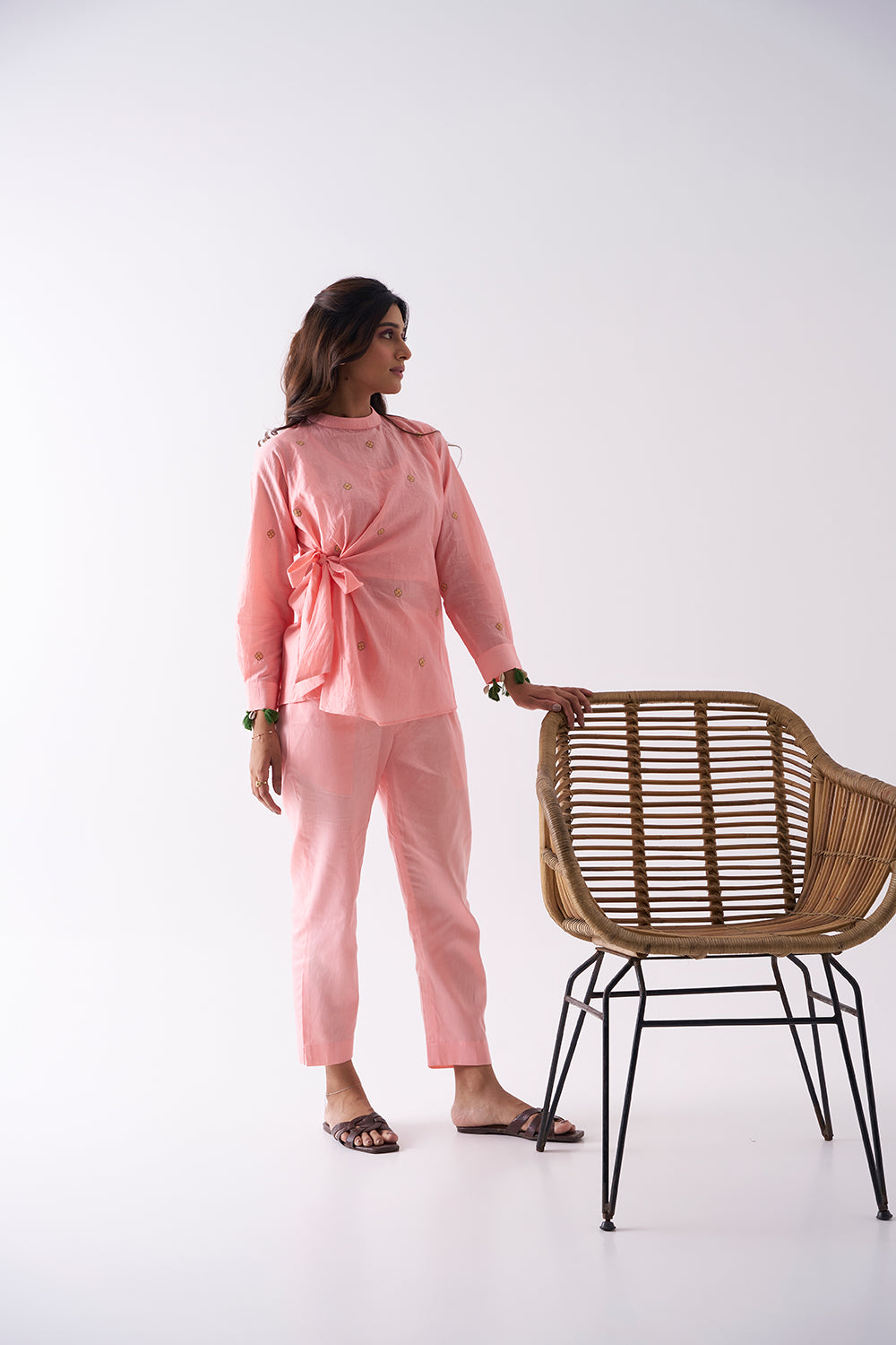 Blush Graceful Ethnic Co-ord Set for Women