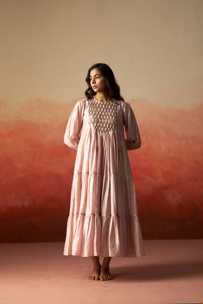 light pink traditional dress for women
