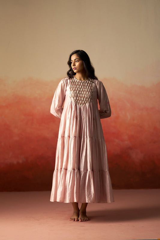light pink traditional dress for women
