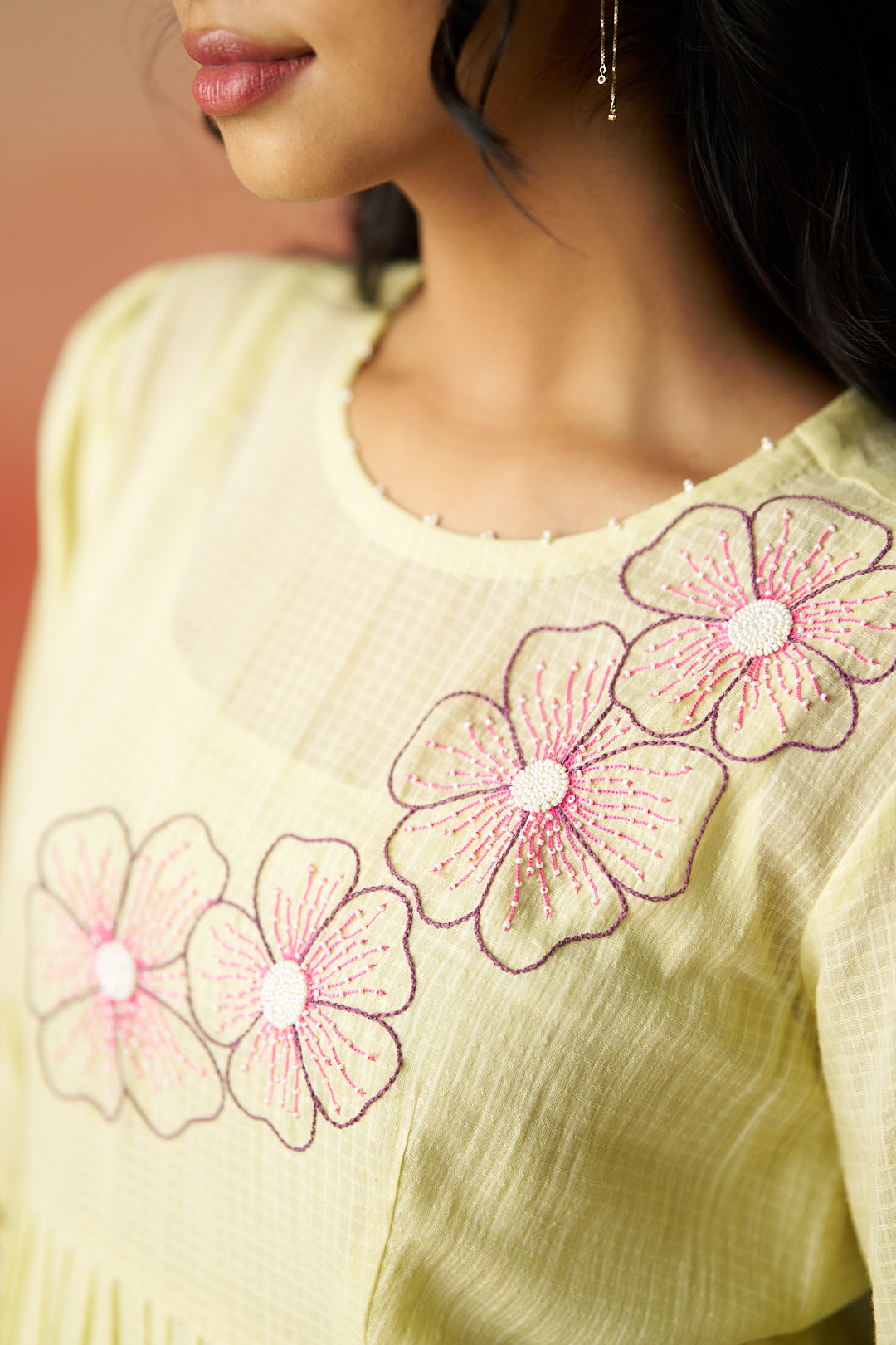 embroidered dress for women