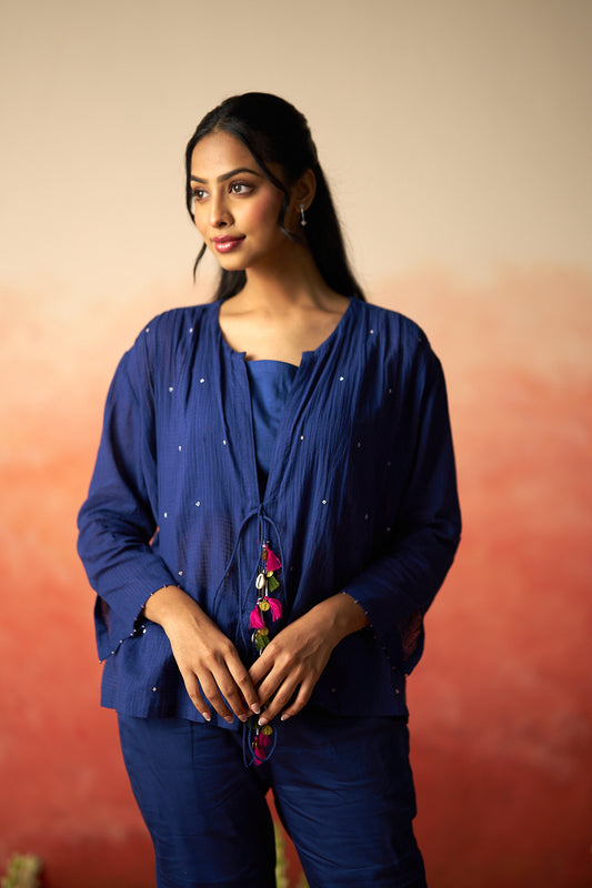 Indigo co-ord set for women