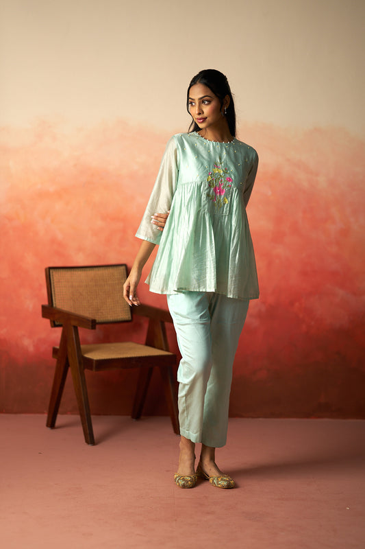 Aquamarine Kurta Set for Women