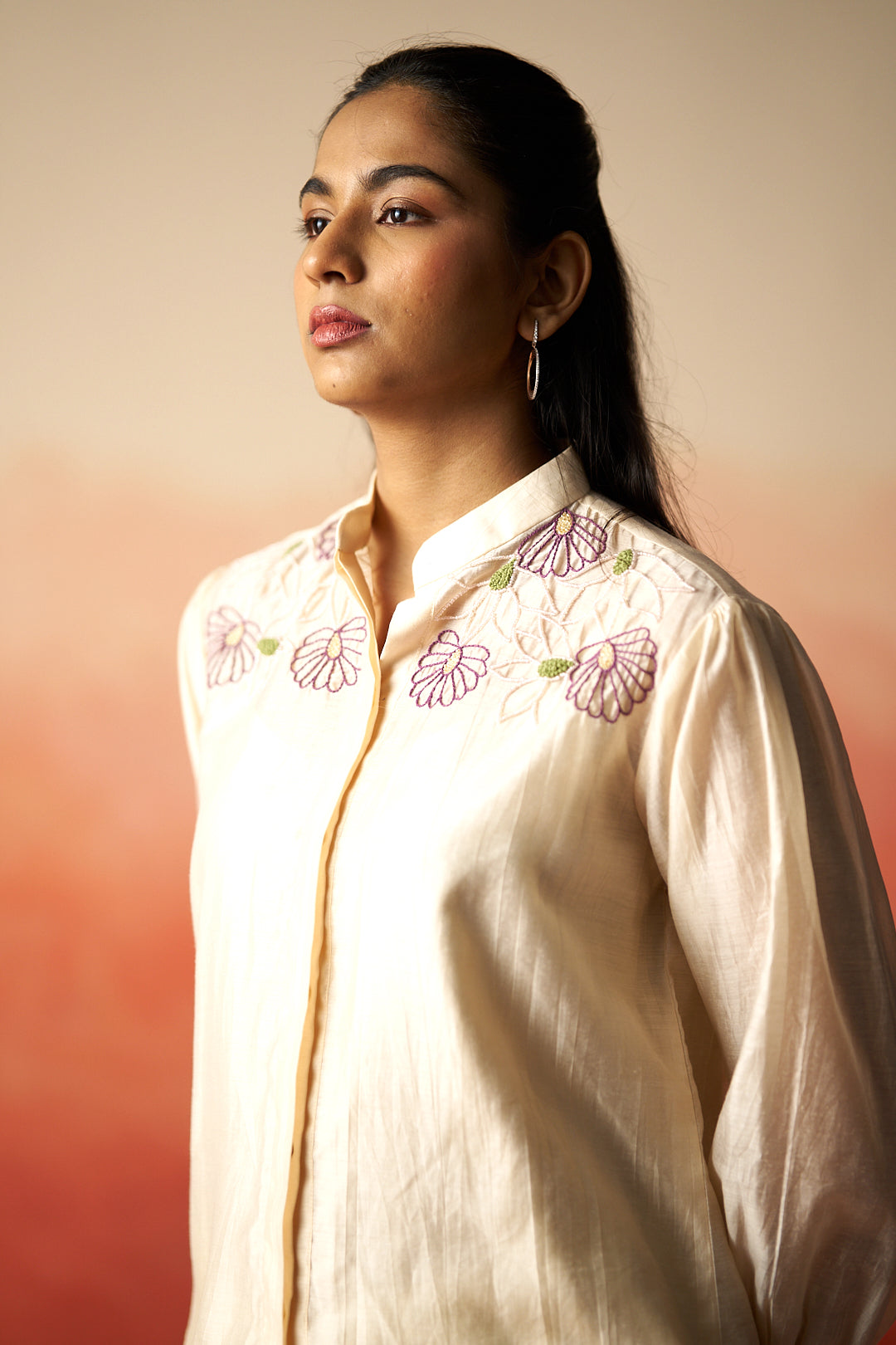 Vanilla embroidered co-ord set