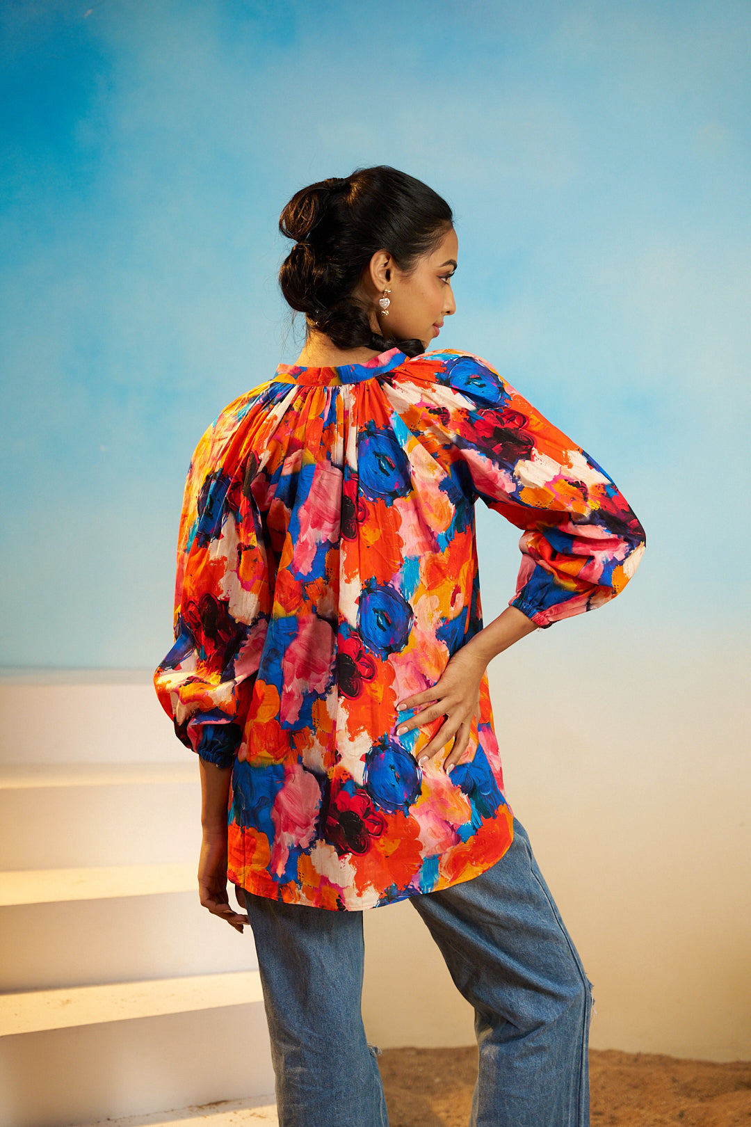 DUSK TO DAWN OVERSIZED TOP