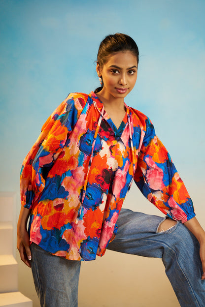 DUSK TO DAWN OVERSIZED TOP