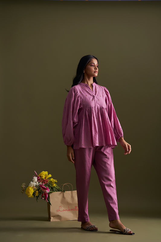 Dark Pink Co-ord Set for Women